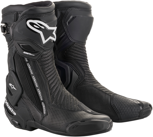 Alpinestars SMX Plus V2 Vented Motorcycle Boots – Black, US 9.5 / EU 44 (Part Number 2221119-10-44)