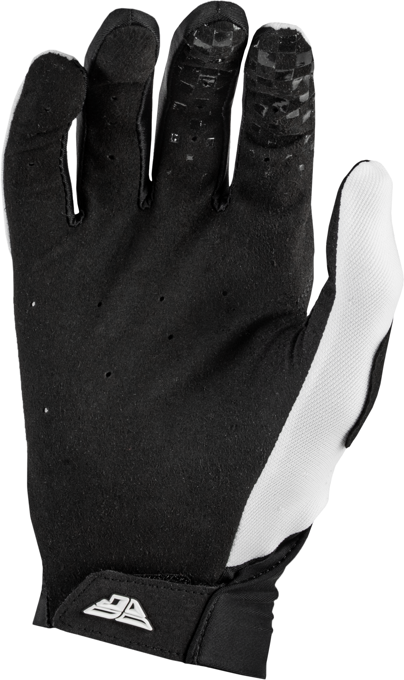 Fly Racing Pro Lite Gloves White/Black Large – Lightweight Minimalist Race Gloves with Touch Screen Compatibility