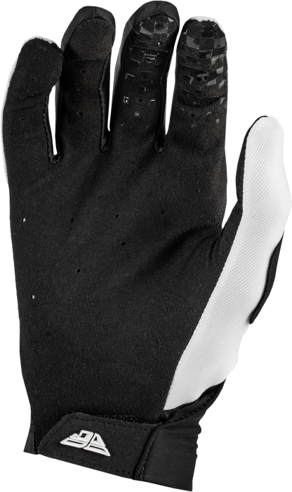 Fly Racing Pro Lite Gloves White/Black Small – Lightweight Race Gloves with Touch Screen Compatibility