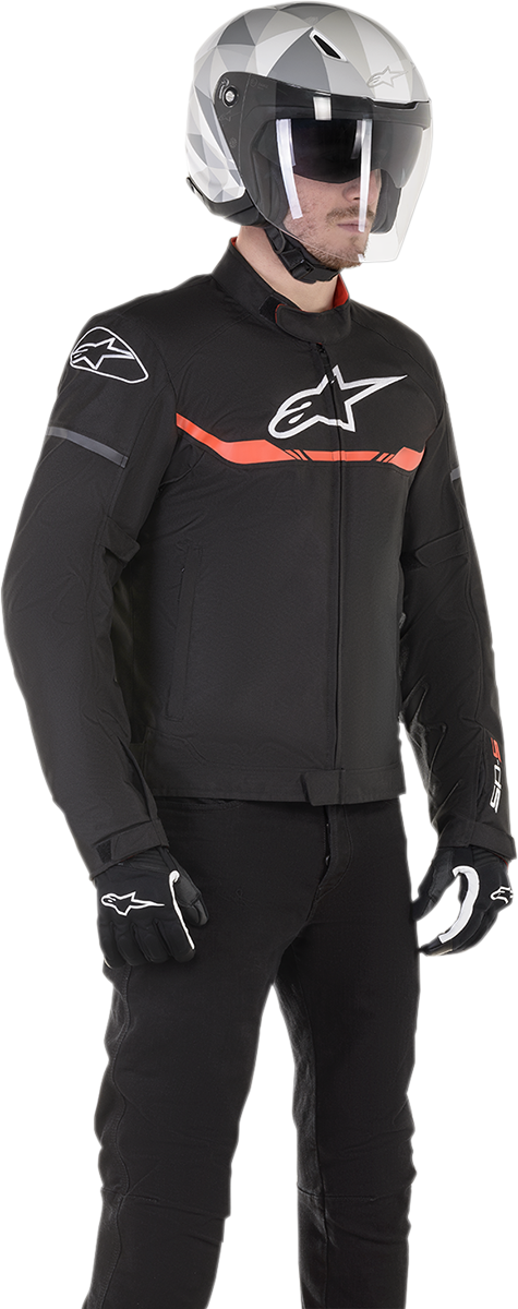 Alpinestars T-SP S Waterproof Jacket - Black/Red Fluo, Small