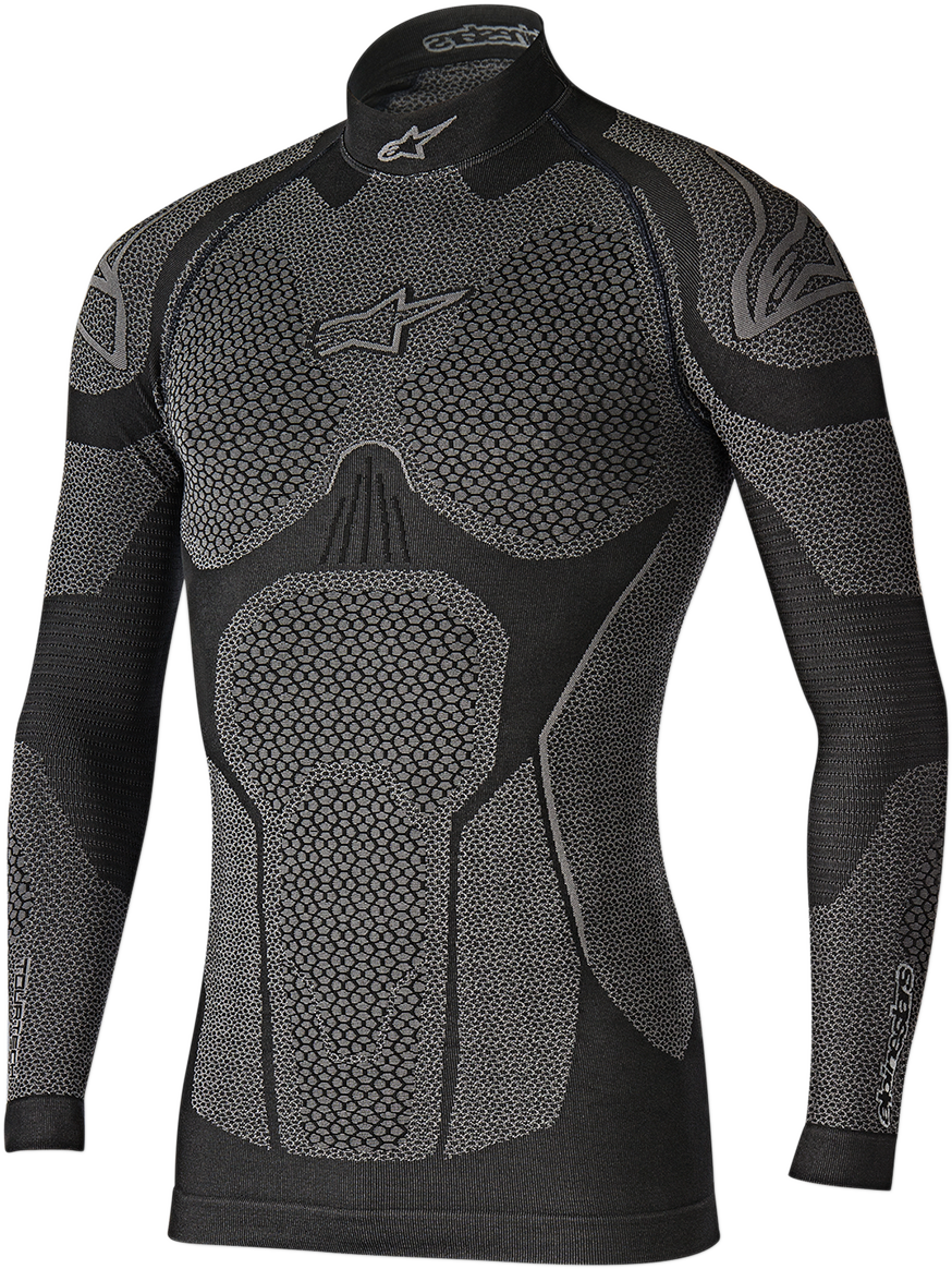 Alpinestars Ride Tech Winter Long-Sleeve Underwear Top – Black/Gray, M/L (Part #4752117106-M/L)