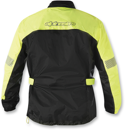 Alpinestars Hurricane Rain Jacket - Fluorescent Yellow/Black, Large (Part #3204617-551-L)