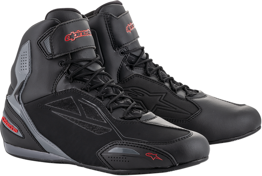 Alpinestars Faster-3 Drystar® Shoes - Black, Gray, and Red US 6 - Part Number 2540719131-6