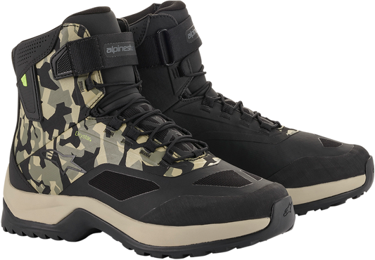 Alpinestars CR-6 Drystar® Shoes - Black, Brown, and Green for Men - US Size 10 - Part Number 2611020160910