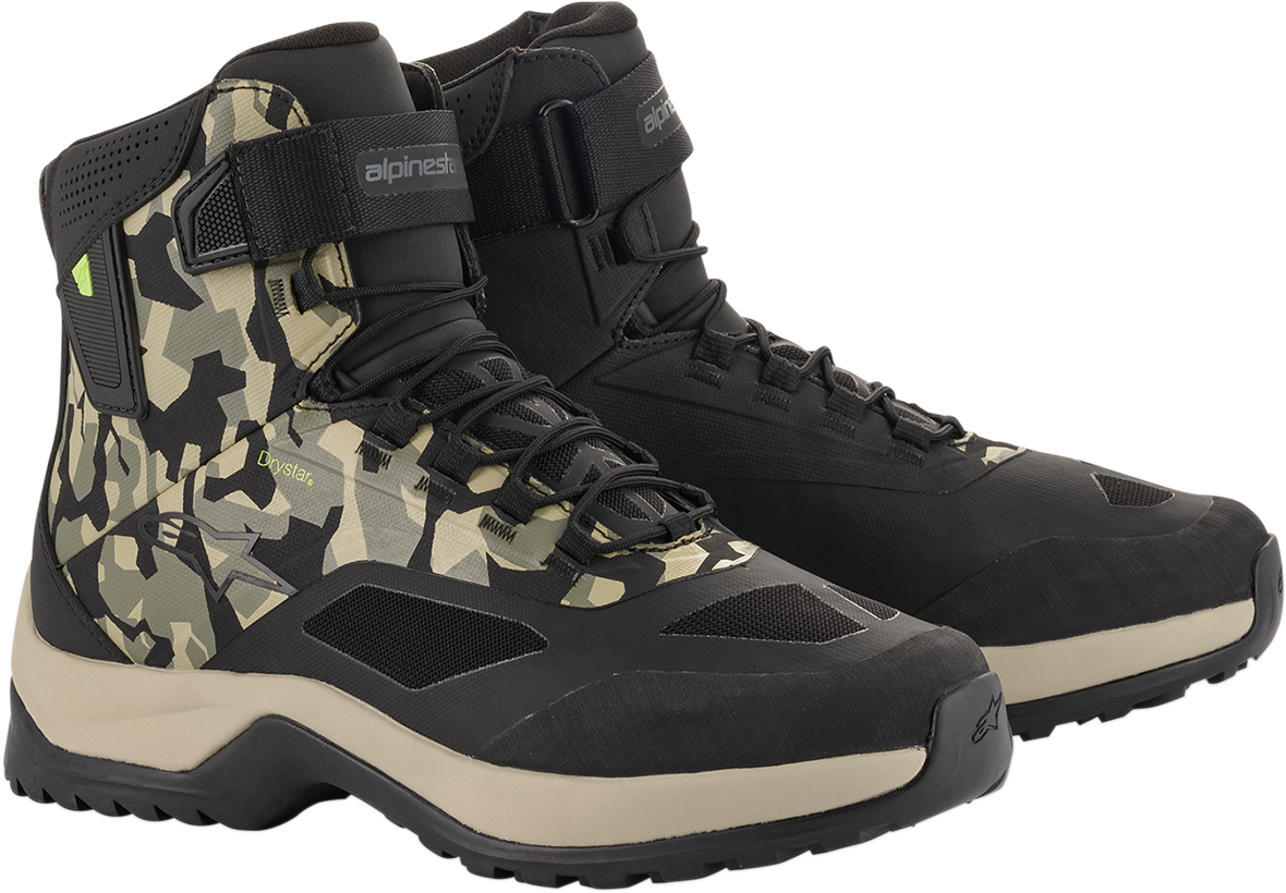 Alpinestars CR-6 Drystar® Shoes - Black/Brown/Green US 11 (Part Number 2611020160911)