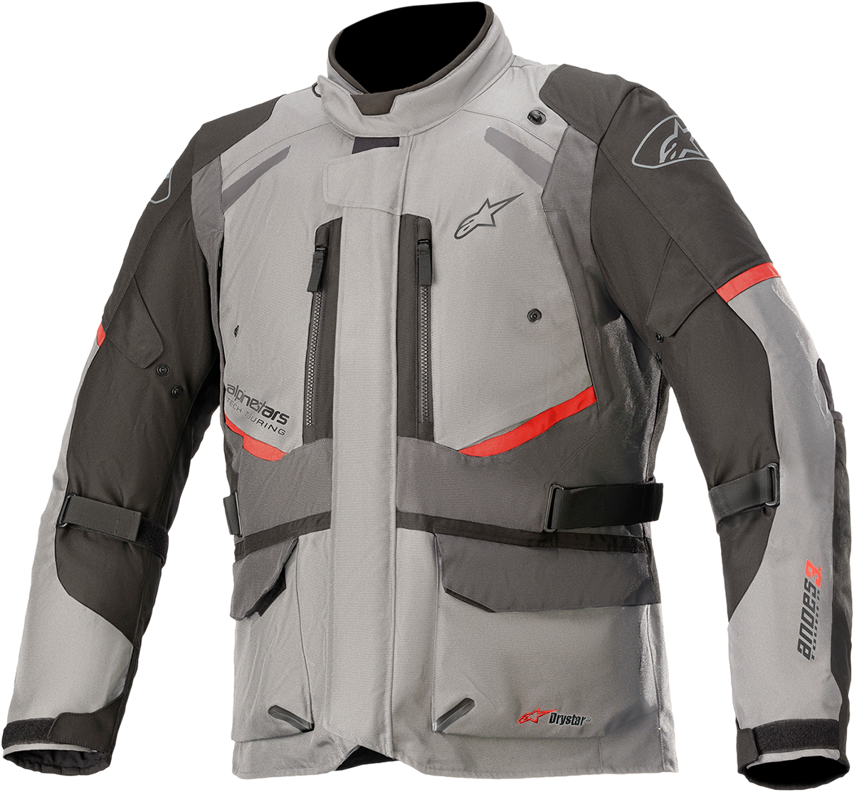 Alpinestars Andes v3 Drystar® Motorcycle Jacket - Gray/Gray 4XL (Part #3207521-9037-4X)