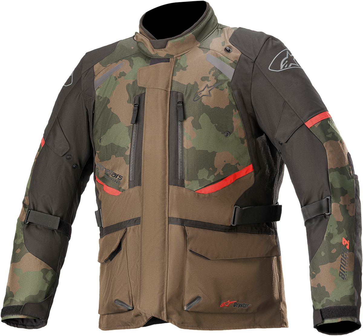 Alpinestars Andes v3 Drystar® Jacket in Camo – Small, Waterproof Motorcycle Jacket with Advanced Ventilation and Impact Protection