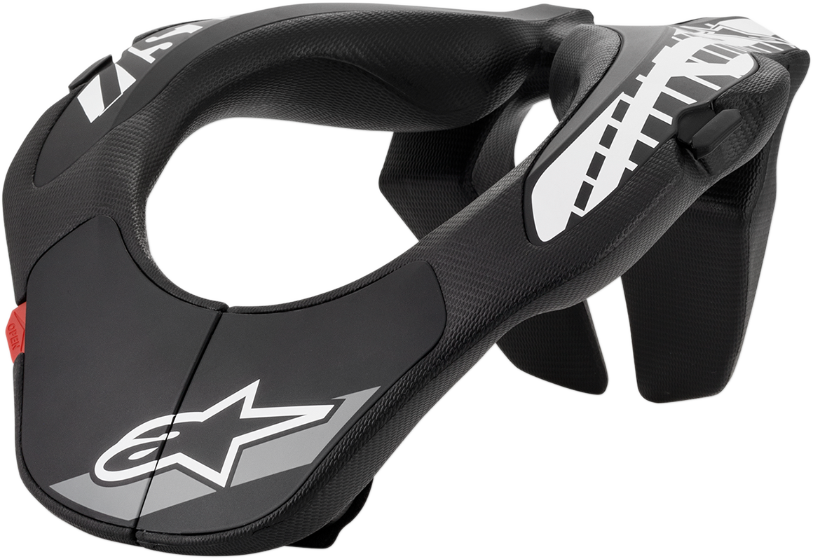Alpinestars Youth Neck Support Black/White (Part Number 6540118-12-OS)