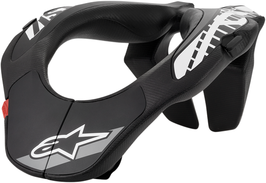Alpinestars Youth Neck Support Black/White (Part Number 6540118-12-OS)