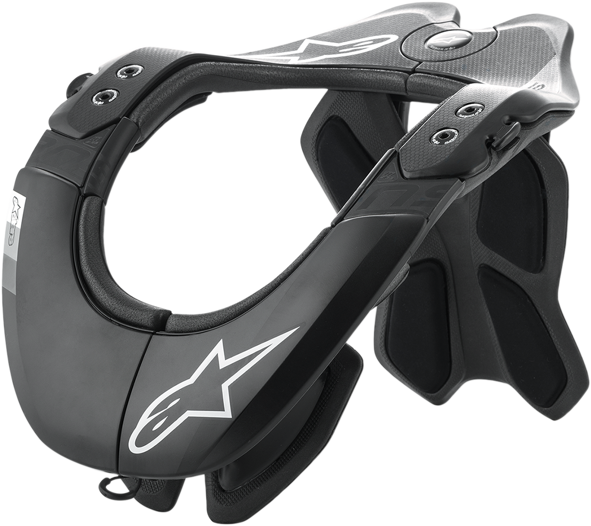 Alpinestars BNS Tech 2 Helmet Neck Support Black/Cool Gray L/XL (Part #6500019-105-LXL)