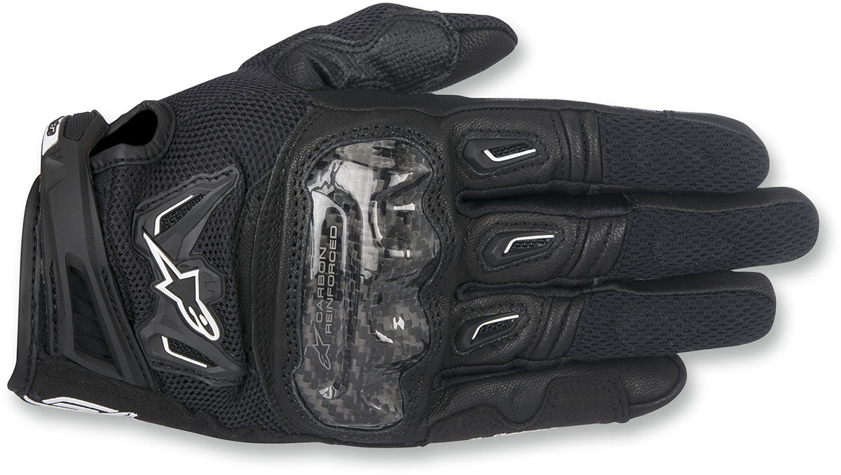 Alpinestars SMX-2 Air Carbon V2 Gloves XL – Black with Enhanced Protection and Breathability