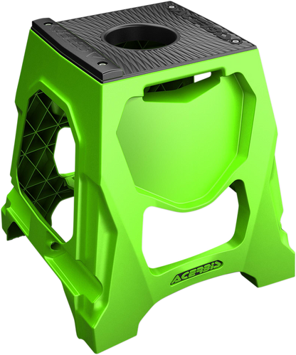 ACERBIS 711 Bike Stand - Green with Anti-Slip Upper Mat and Removable Mount, Part Number 2726480006