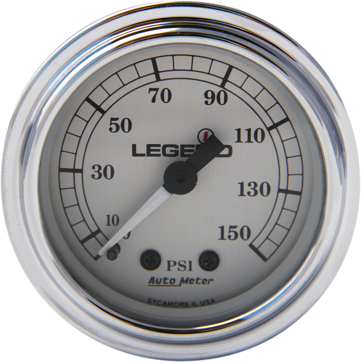 Legend Suspension Fairing Mounted LED Backlit PSI Gauges - Silver (Part #2212-0485)