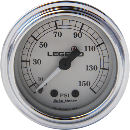 Legend Suspension Fairing Mounted LED Backlit PSI Gauges - Silver (Part #2212-0485)