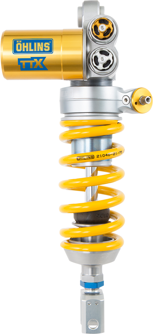 OHLINS TTX GP Shock Absorber DU 468 - High-Performance Twin-Tube Suspension for Motorcycles