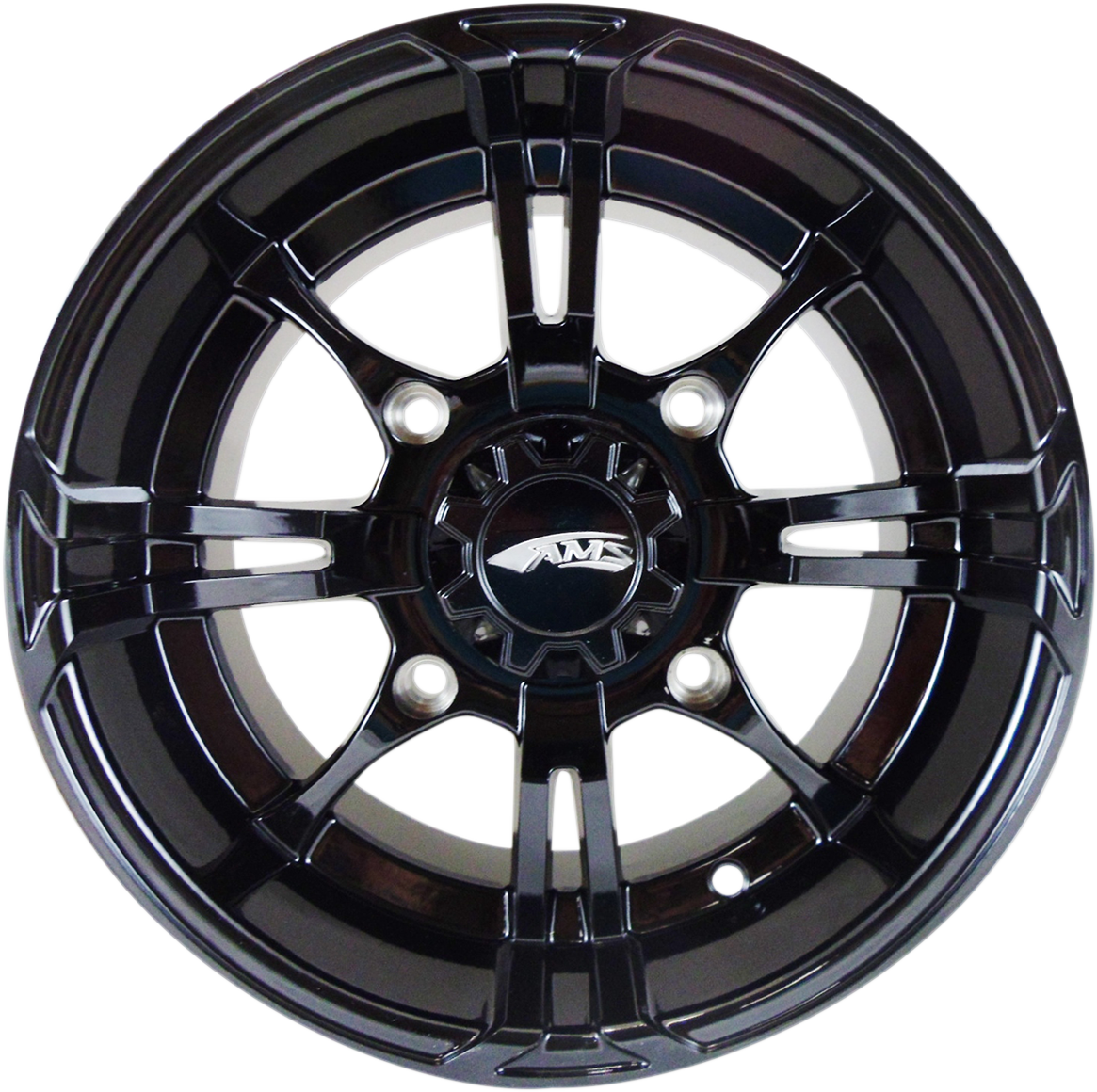 AMS Roll'n 108 Front Wheel in Black - 14x8 Inch, 4x137 Bolt Pattern - Part #0230-0861