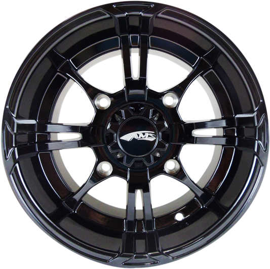 AMS Roll'n 108 Front Wheel in Black - 14x8 Inch, 4x137 Bolt Pattern - Part #0230-0861