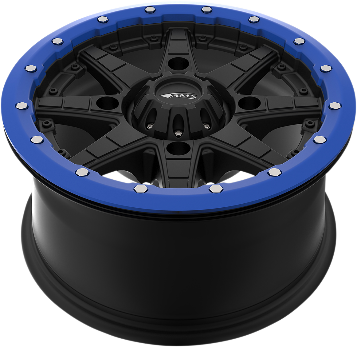 AMS Beadlock Ring Replacement for Roll'n 106 Wheels - 14 Inch Blue - Part 14B03