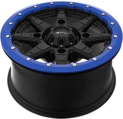 AMS Beadlock Ring Replacement for Roll'n 106 Wheels - 15 Inch Blue 15B03
