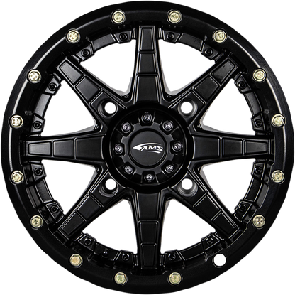 AMS Roll'n 106 14x7 Black Wheel with 5+2 Offset - Model 4753-046AS