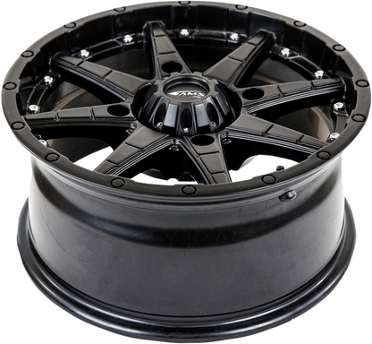 AMS Roll'n 105 14x7 Black Wheel with 5+2 Offset – Part Number 4749-046AS