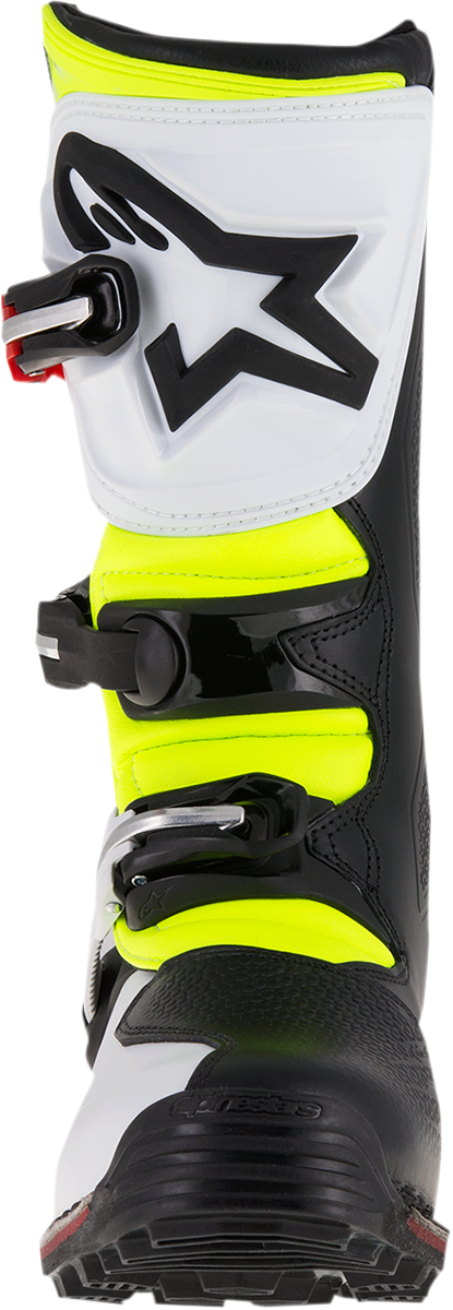 Alpinestars Tech-T Boots - White/Red/Yellow Fluorescent/Black, US 11 / EU 45.5 - Part 2004017-2351-11