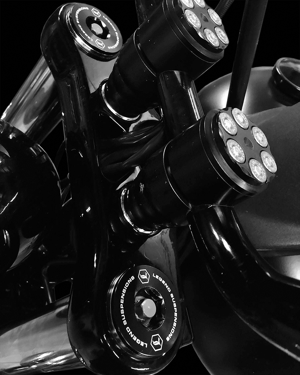 Legend Suspension Standard AXEO Front Suspension System for 2006-2017 Harley FXD/FXDL/FXDB/FXDC - Part 0414-0512