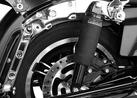 Legend Suspension AIR-A FL Adjustable Air Suspension System with Black Handlebar Control for FLH Models - Part No. 1311-0153