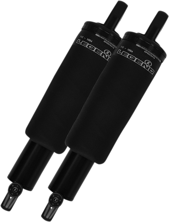 Legend Suspension AIR-A FL Adjustable Air Suspension System with Black Handlebar Control for FLH Models - Part No. 1311-0153