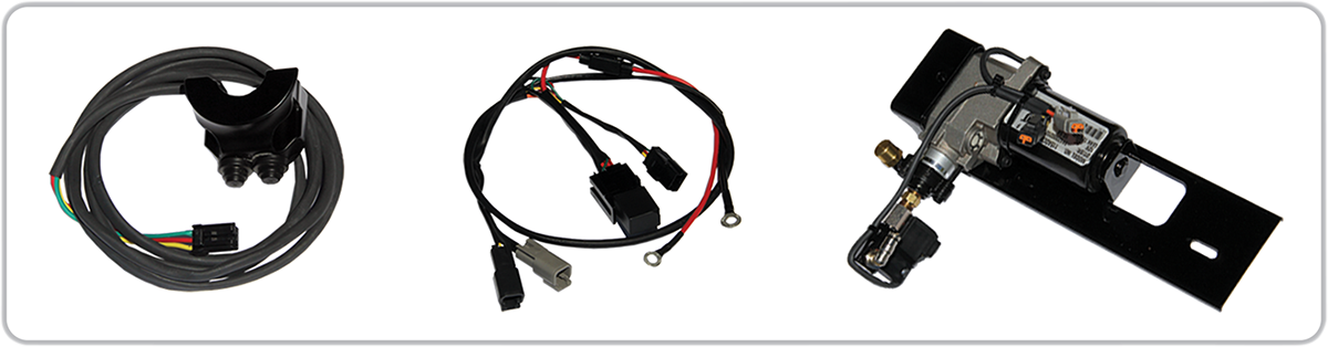 Legend Suspension AIR-A FL Adjustable Air Suspension System with Black Handlebar Control for FLH Models - Part No. 1311-0153