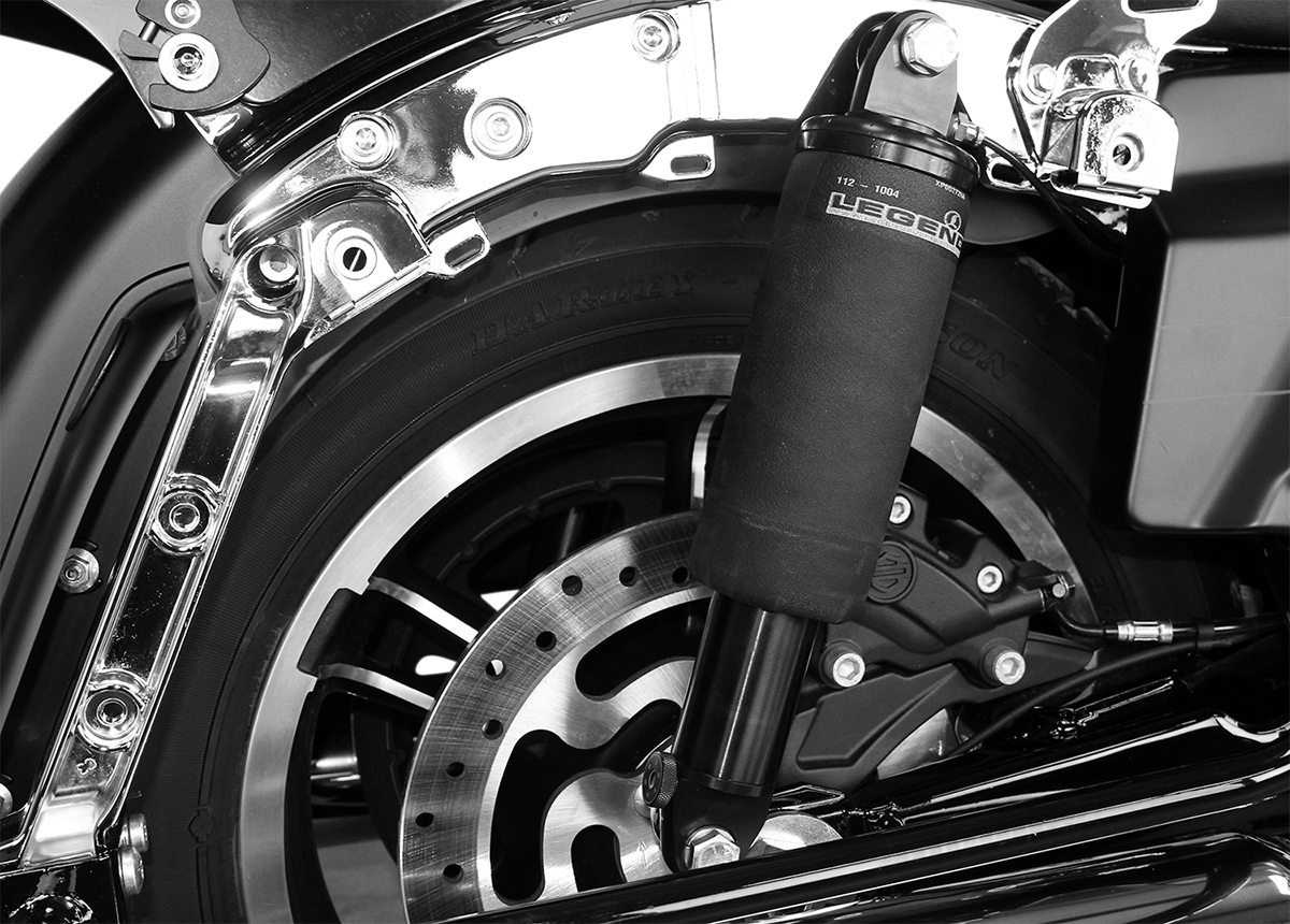 Legend Suspension AIR-A FL Adjustable Air Suspension System for FLTRX with Black Handlebar Control - Part Number 1311-0151