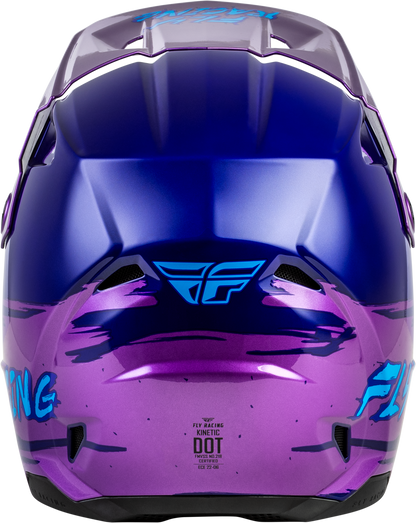 FLY RACING YOUTH KINETIC SURGE HELMET PINK/PURPLE/TEAL YS'YS