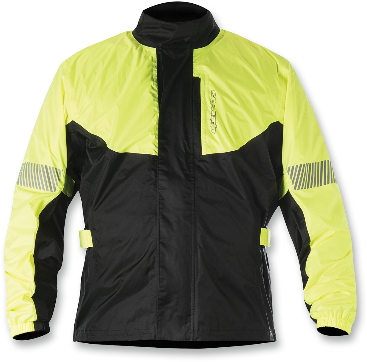 Alpinestars Hurricane Rain Jacket - Fluorescent Yellow/Black, Large (Part #3204617-551-L)