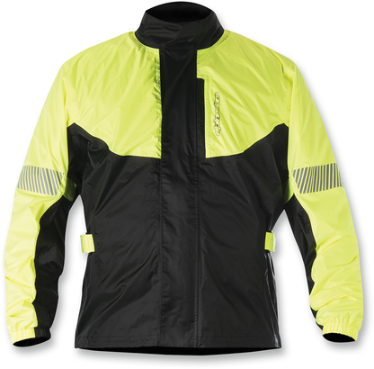 Alpinestars Hurricane Rain Jacket - Fluorescent Yellow/Black, Large (Part #3204617-551-L)