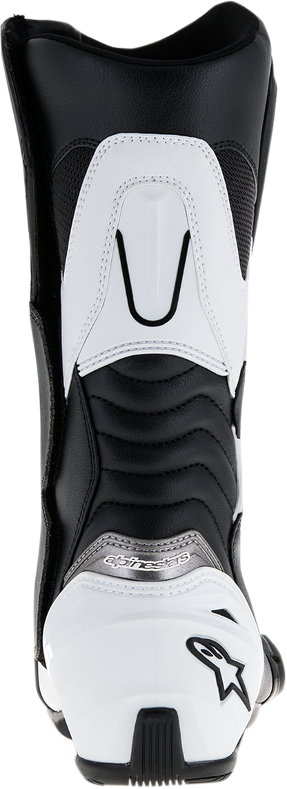 Alpinestars SMX-S Motorcycle Boots - Black/White US 9 / EU 43 (Part 2223517-12-43)