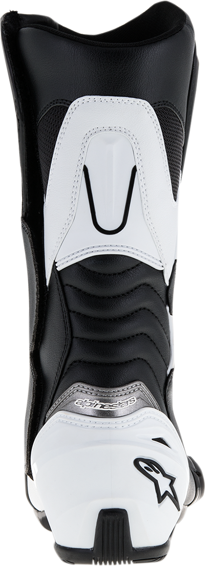 Alpinestars SMX-S Motorcycle Boots - Black/White, US 9.5 / EU 44 (Part No. 2223517-12-44)