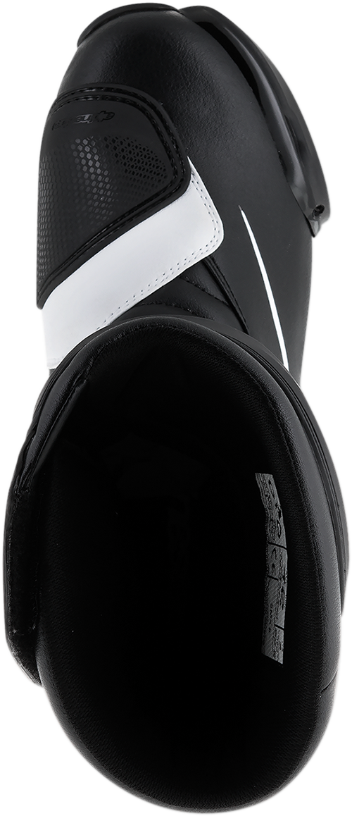 Alpinestars SMX-S Motorcycle Boots - Black/White, US 9.5 / EU 44 (Part No. 2223517-12-44)