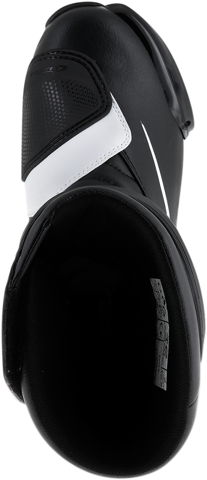 Alpinestars SMX-S Motorcycle Boots - Black/White US 11.5 / EU 46, Part #2223517-12-46