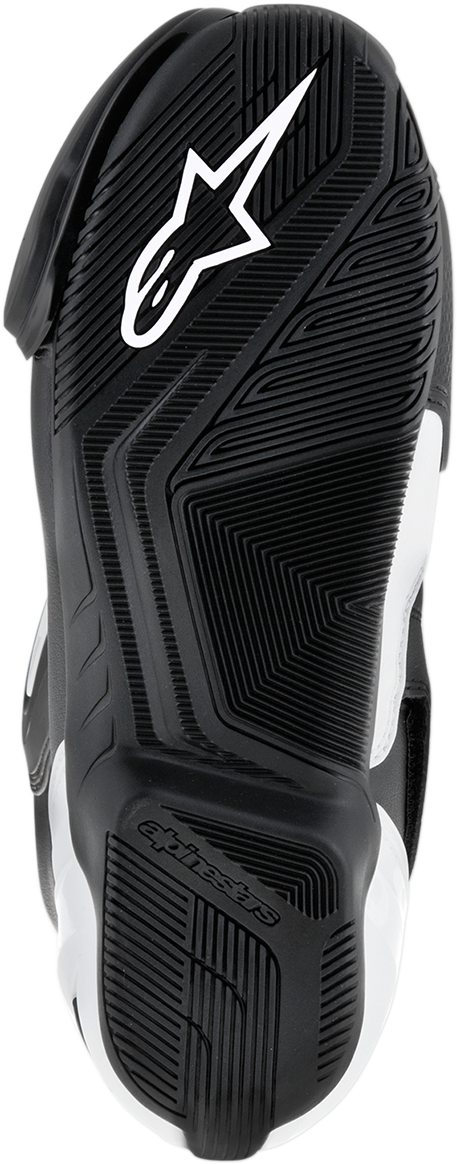 Alpinestars SMX-S Motorcycle Boots - Black and White, US Size 12 / EU 47 - Part 2223517-12-47