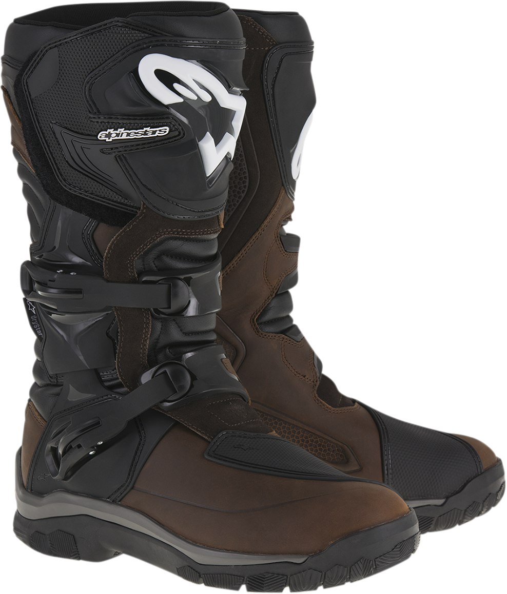 Alpinestars Corozal Adventure Drystar® Oiled Leather Boots - Brown, US 8 / EU 42 (Part Number 2047717-82-8)