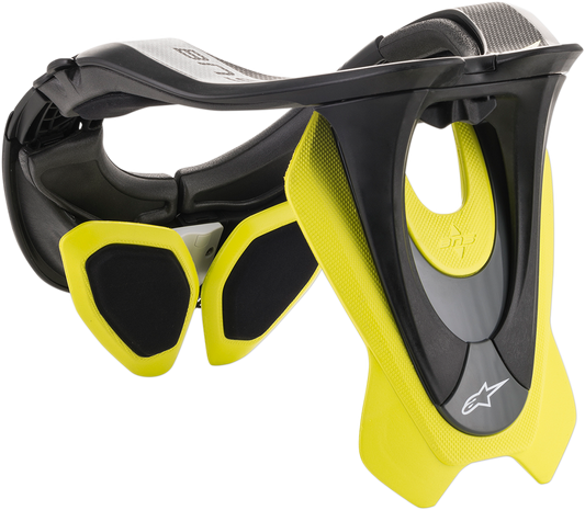 Alpinestars BNS Tech 2 Black/Yellow Fluo Motorcycle Neck Support XS-M (Part #6500019155XS/M)