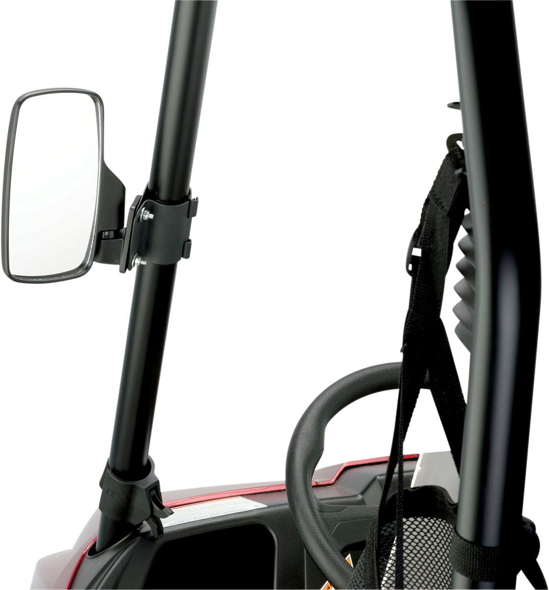 MOOSE OFFROAD 2-Inch Rectangle Side View Mirror - Black, Part 56-18082A