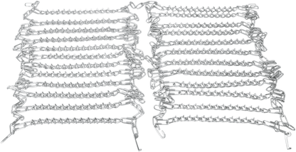 Moose Offroad 11 V-Bar ATV/UTV Tire Chains for 17-inch Wheels | Model 11VO