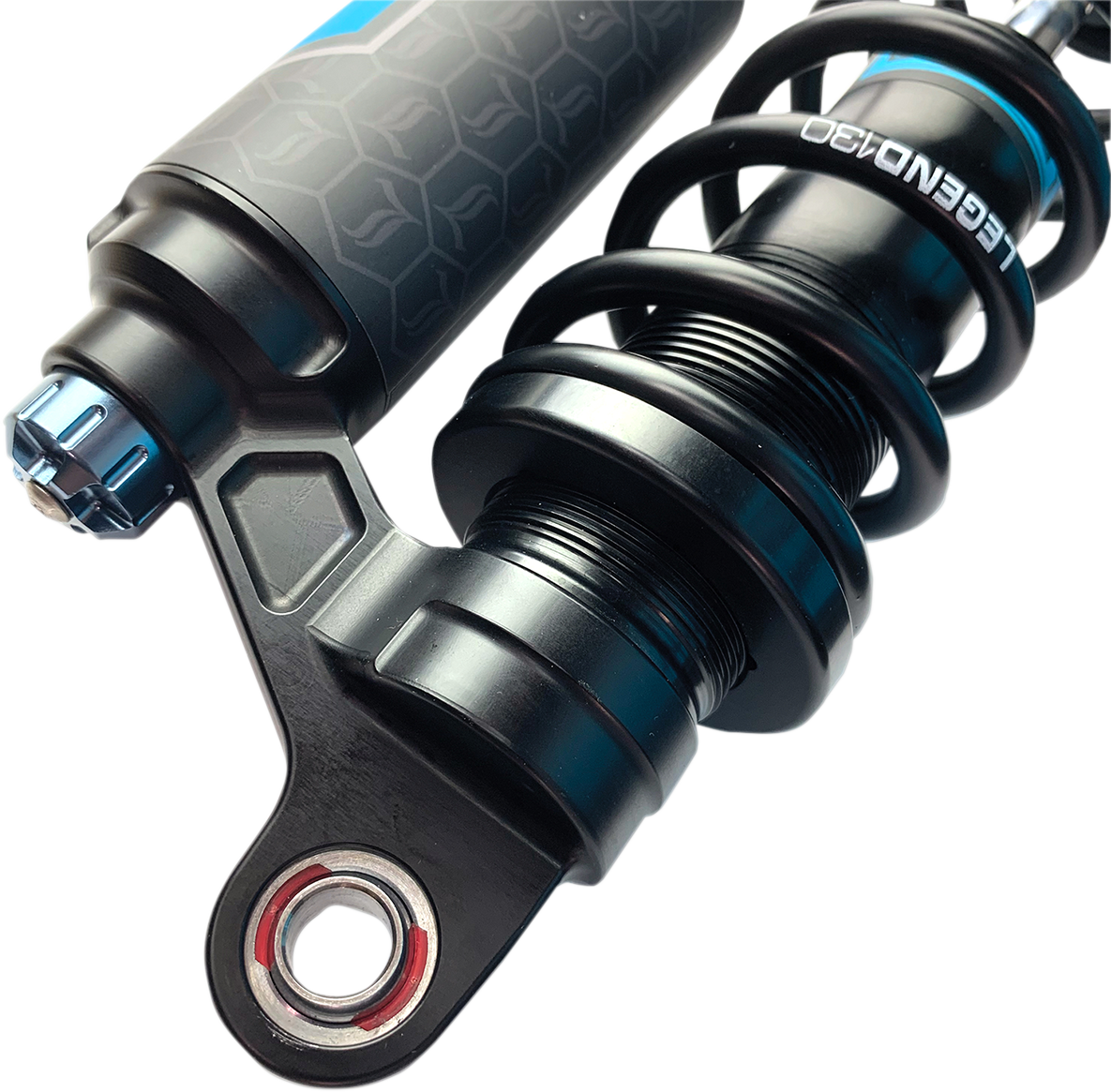 Legend Suspension Revo ARC Piggyback Shocks - 13 Inch - Black - Compatible with Harley-Davidson Dyna '99-'17 | Part No. 1310-1890