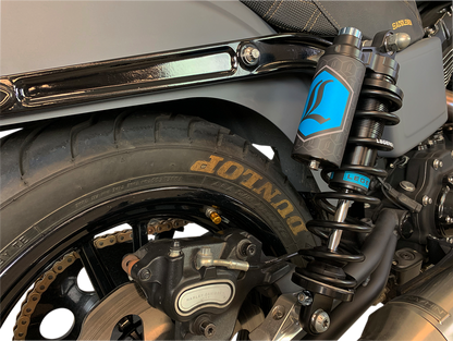 Legend Suspension Revo ARC Piggyback Shocks - 13 Inch - Black - Compatible with Harley-Davidson Dyna '99-'17 | Part No. 1310-1890