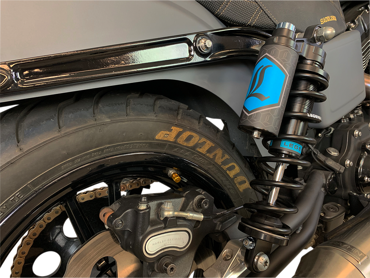 Legend Suspension Revo ARC Piggyback Shocks - 14 Inch - Black for Harley-Davidson Dyna 1999-2017 - Part 1310-1892