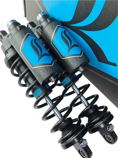 Legend Suspension Revo ARC Piggyback Shocks for 2004-2022 Harley Sportster - 13 inch Heavy Duty Black by Legend Suspension Part 1310-1895