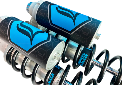 Legend Suspension Revo ARC Piggyback Shocks - 13-Inch Heavy Duty Clear for '84-'00 FXR by Legend Suspension Part 1310-1947