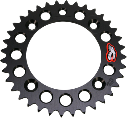 Renthal Rear Sprocket 40 Tooth Aluminum Black for Gas Gas, Husqvarna, KTM 491--415-40P-BK