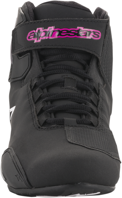 Alpinestars Stella Sektor Shoes - Women’s Lightweight Racing Footwear, Black and Pink, US 6.5 / EU 38